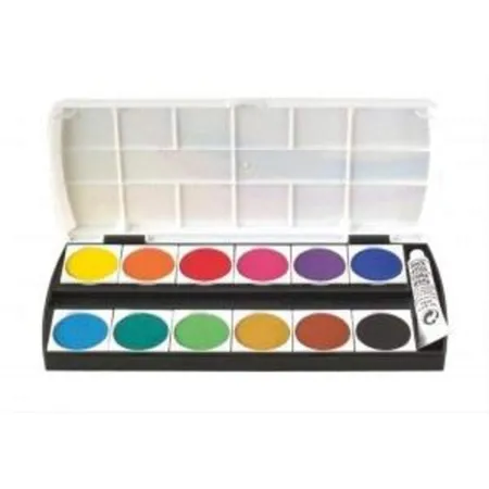 Geha Deckfarbkasten mit 12 Farben inkl. Deckweiß