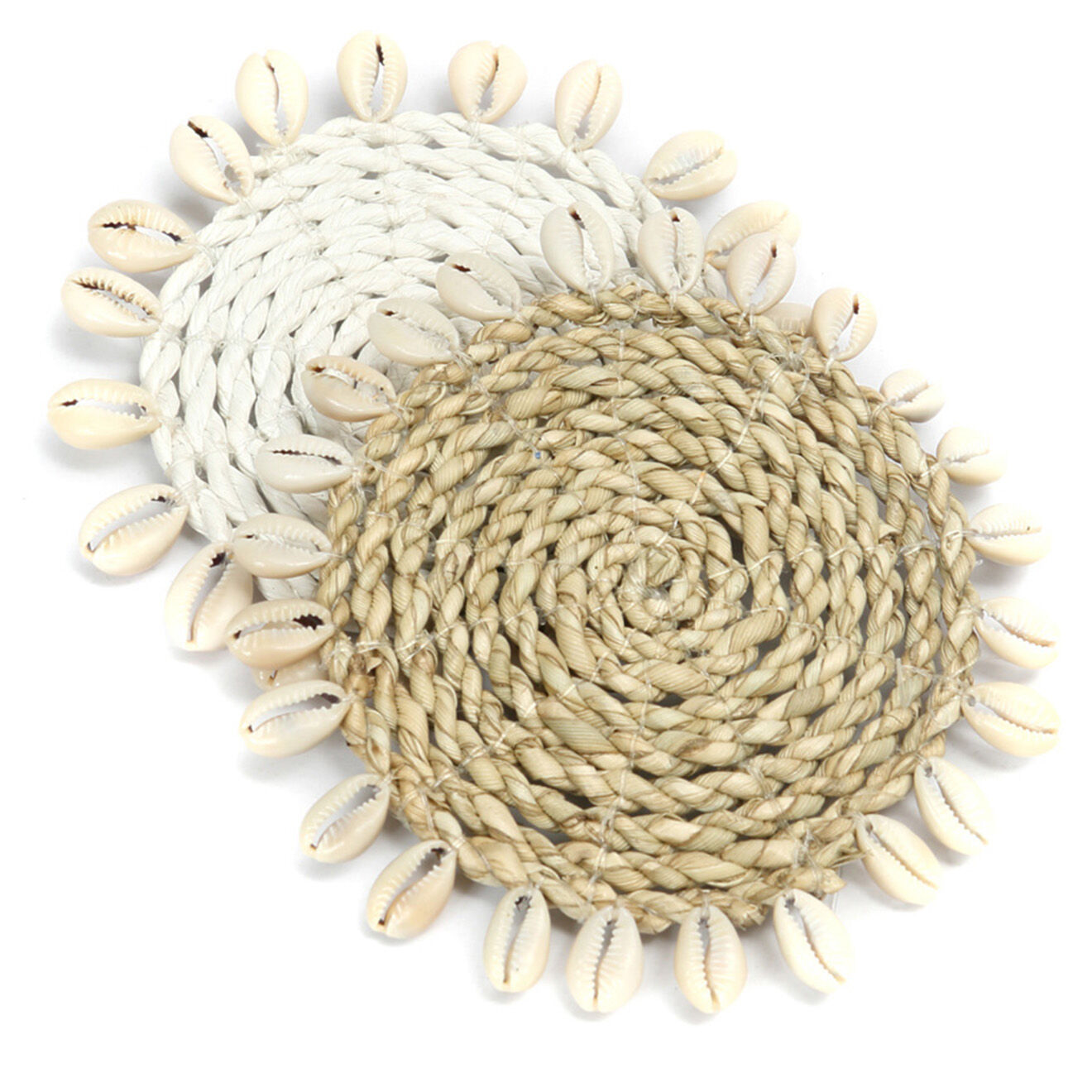 Bazar Bizar Sous-verre coquillage  blanc -  D.12 cm