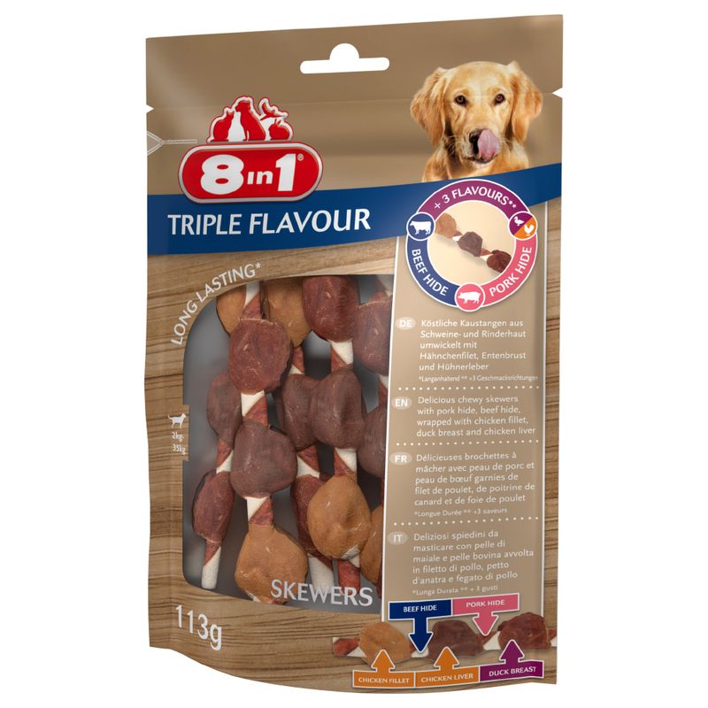 Brochettes à mâcher 8in1 Triple Flavour