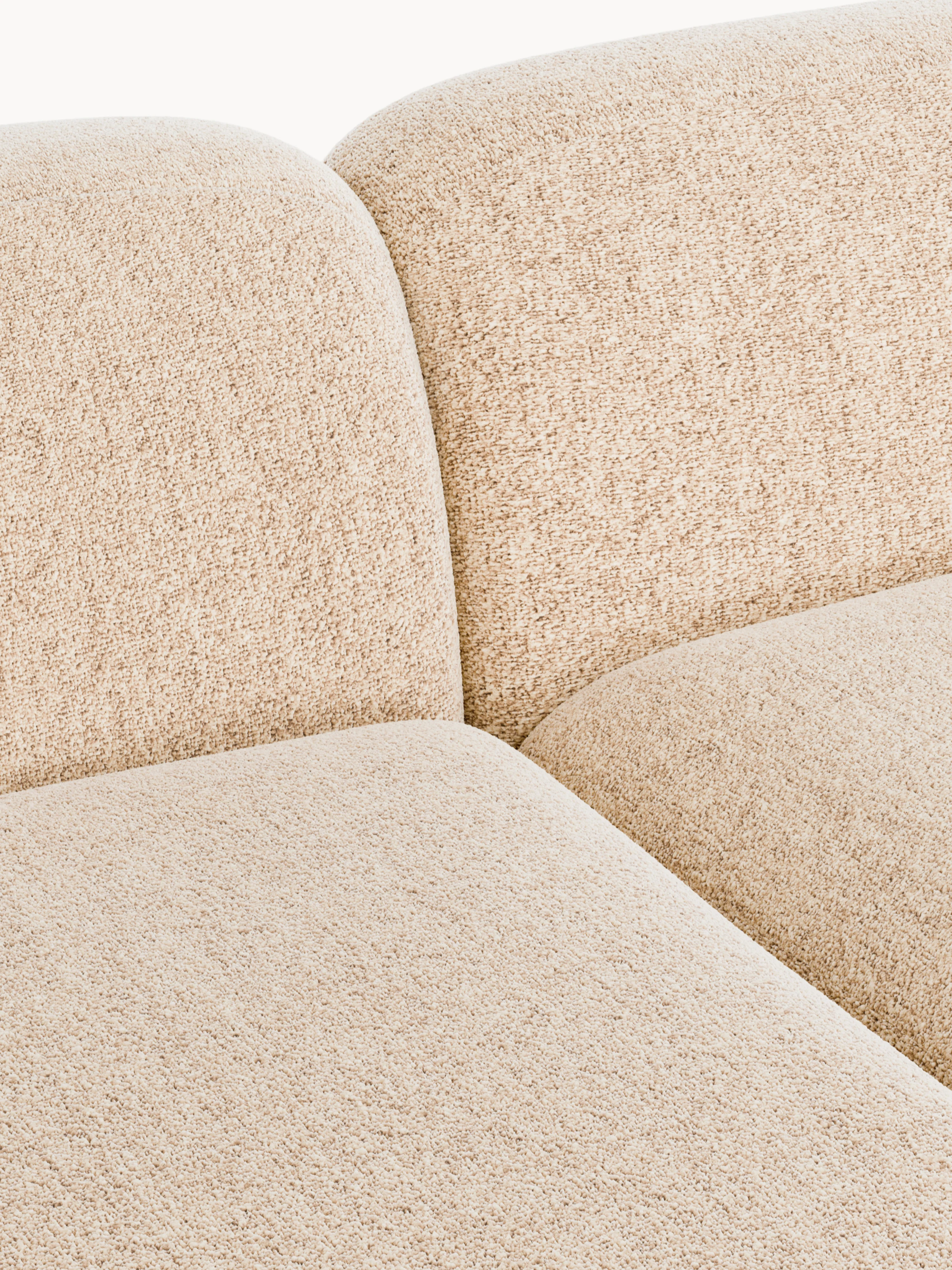 Modulaire bouclé hoekbank Wolke (3-zits)