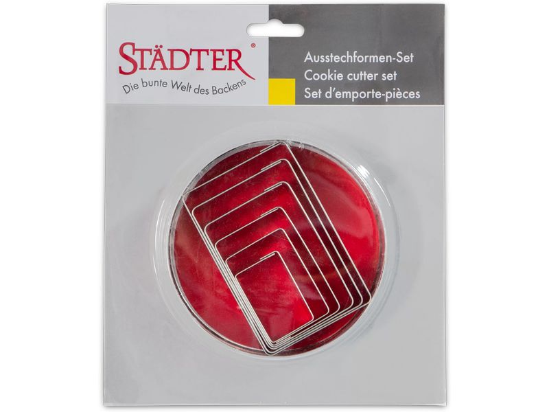 Städter Guetzli-Ausstecher Geometrische Figur, 6-teiliges S Ausstecherformen