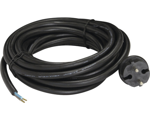 Boormachine-voedingskabel IP44 5 m H07RN-F2Gx1,5mm² zwart met geprofileerde stekker
