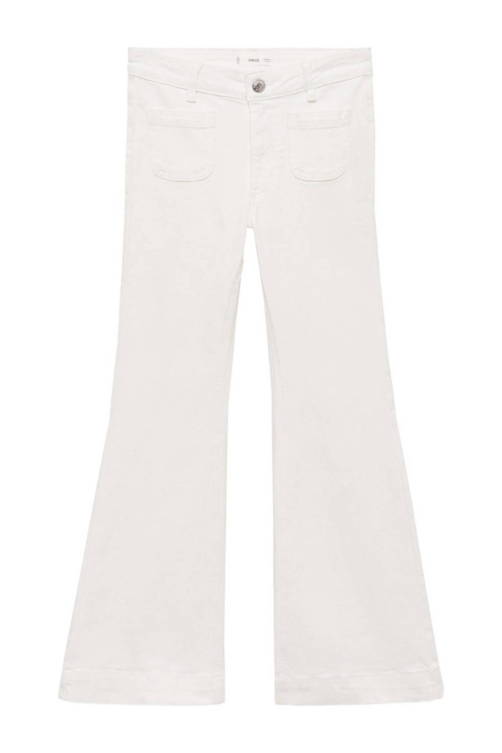 MANGO TEEN flared jeans wit