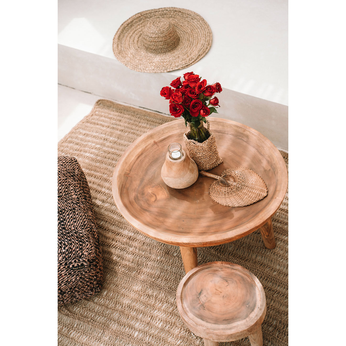 Bazar Bizar Eventail en Bambou naturel - 23x29 cm