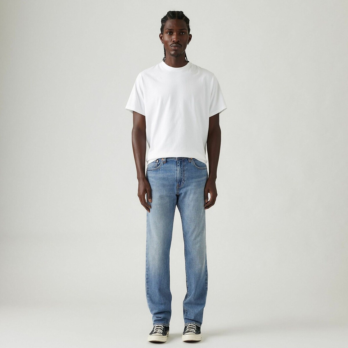 Calça jeans reta LEVI'S Taper 502® em algodão e linho