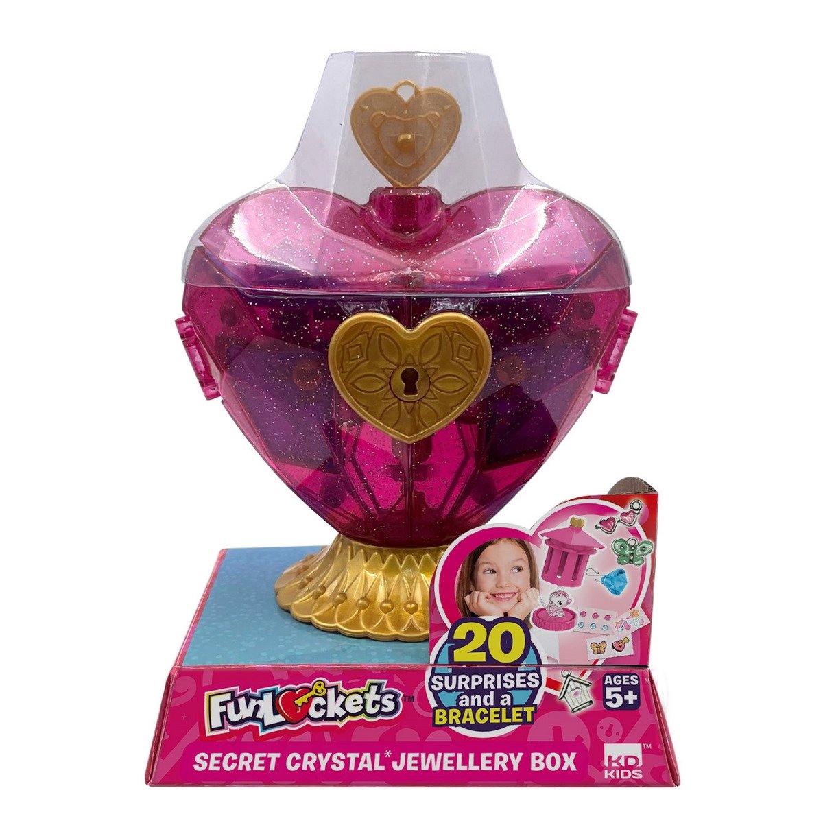 Boite à bijoux Crystal Cœur Funlockets
