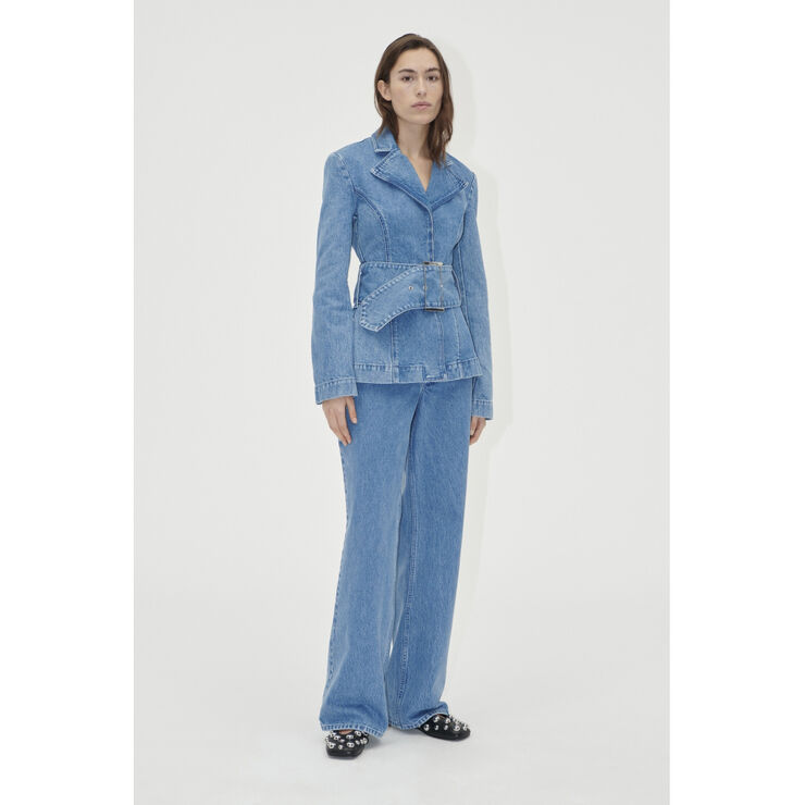 Stine Goya Belted Tailored Jacket , 2251 Denim Denim blue