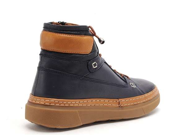 Coco abricot boots bottine plates femme mege bleu
