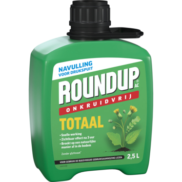 ROUNDUP® AC totaal onkruidvrij kant en klaar drukspuit navulverpakking 2,5 L