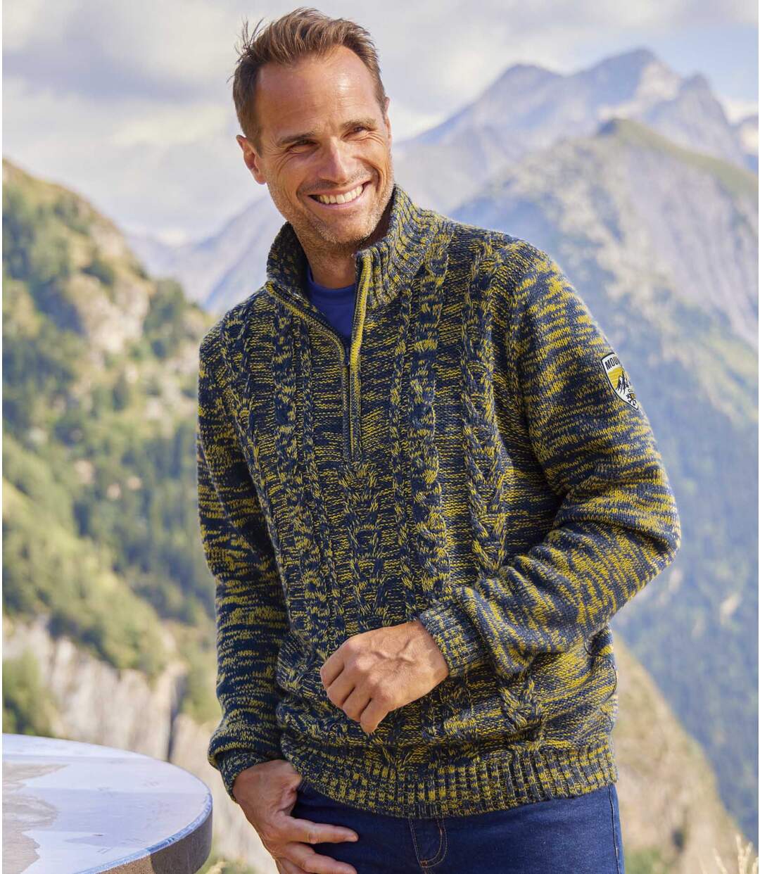 Pull Camionneur Tricot à Torsades