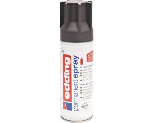 Edding permanente spray, antraciet, satijnen finish, 200ml