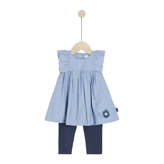 Plage Ensemble Robe + Leggings   Sky        de               P'tit bisou
