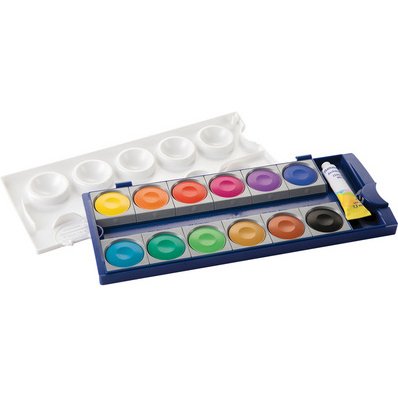 Boîte de peinture K12, 12 couleurs