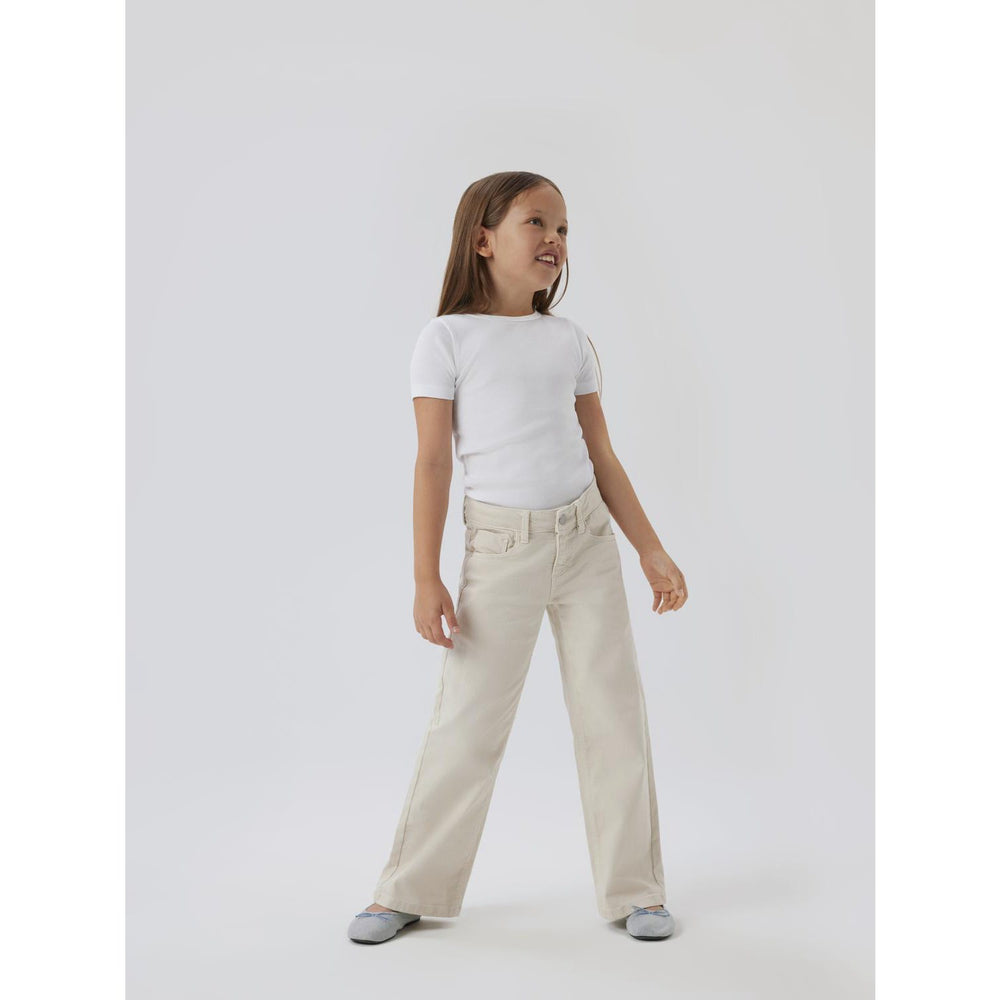 Køb Name It Bright White Nkfnakal Ss Slim Top Noos