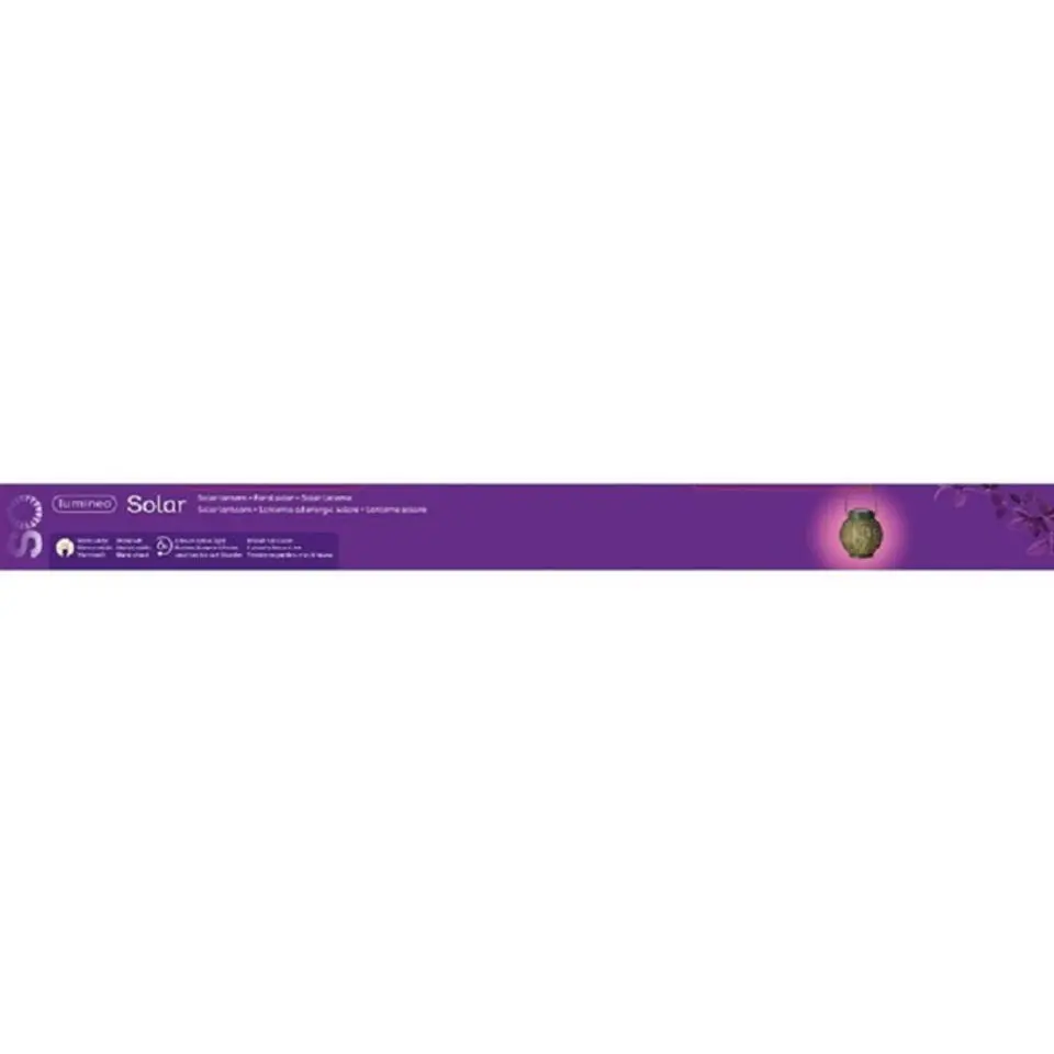 Lumineo Lantaarn - solar - groen - metaal - cirkel patroon - 16 cm