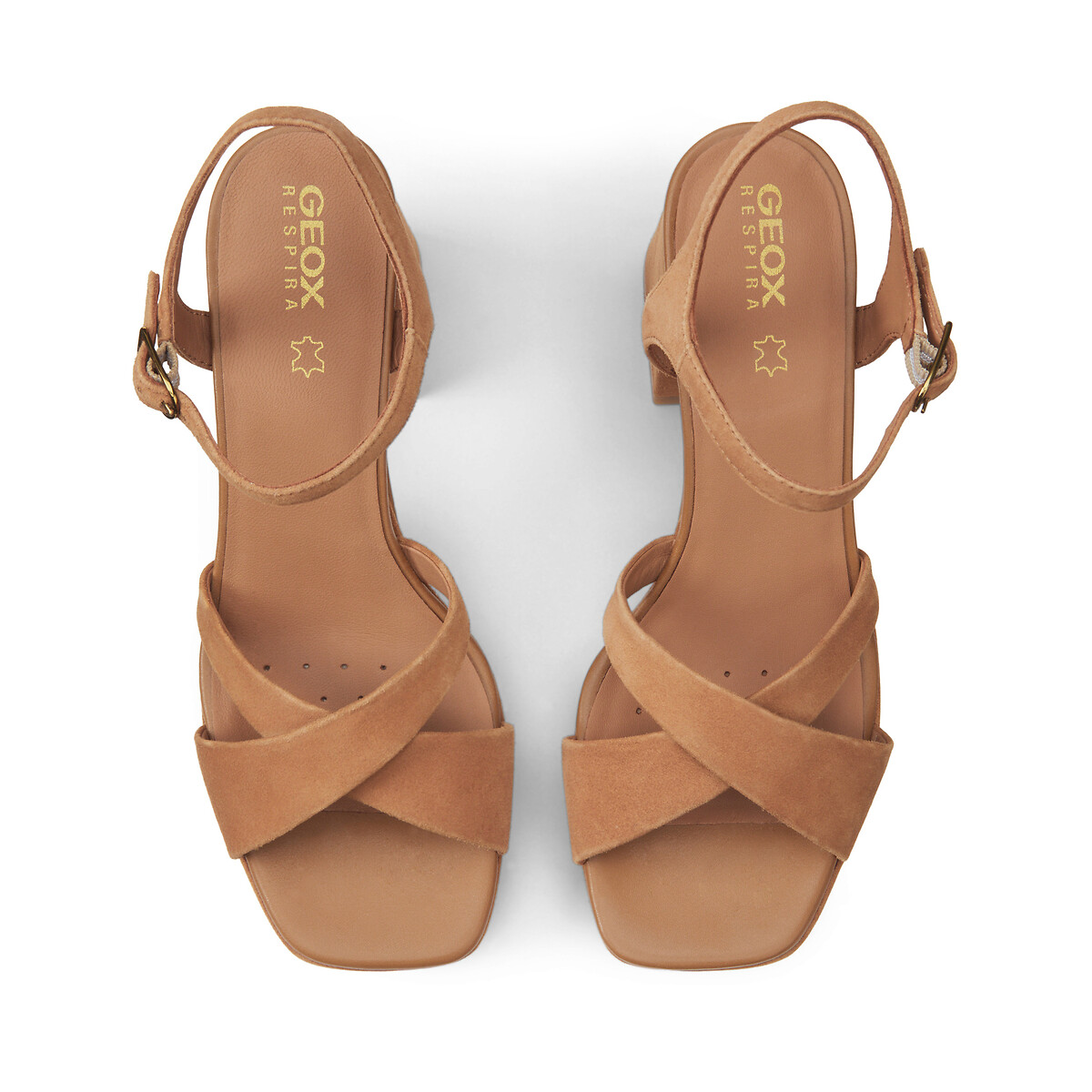 GEOX<br>Sandálias de salto alto, couro, Soleda