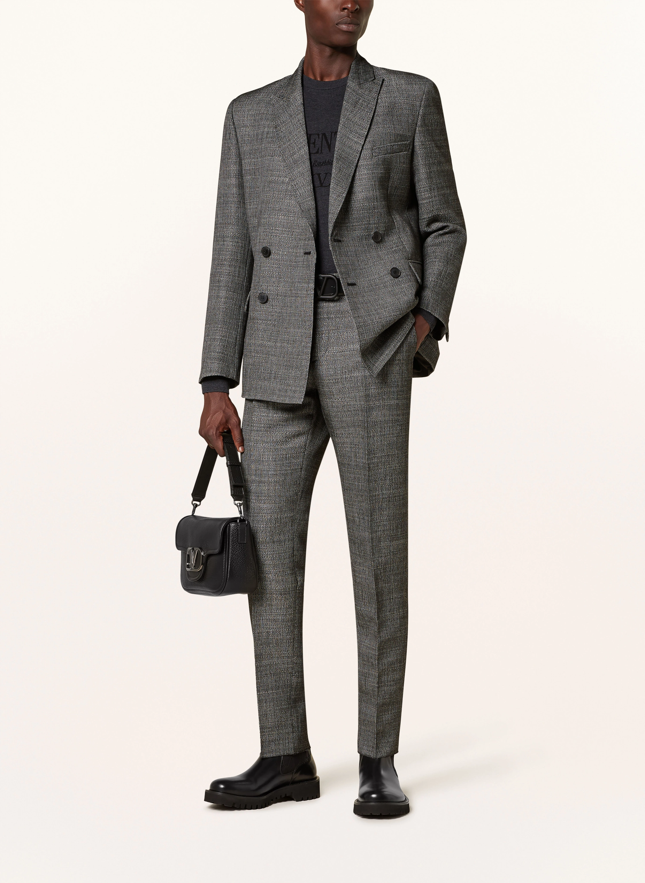 VALENTINO Anzughose Slim Fit aus Tweed