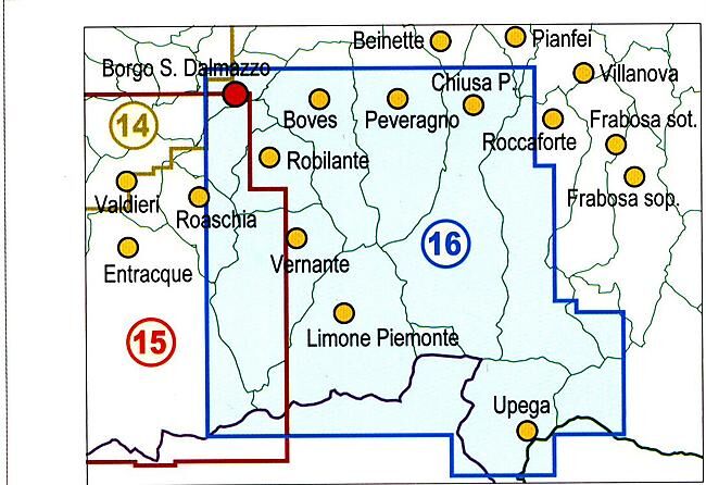 FRATERNALI - 16 VAL VERMENAGNA ECHELLE 1 25 000