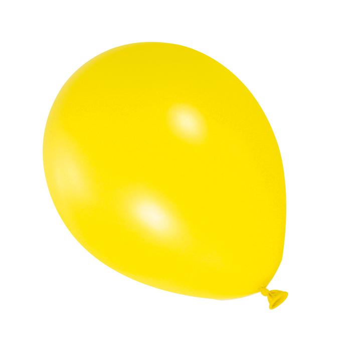 BALLON JAUNE PASTEL N12 X10PCS