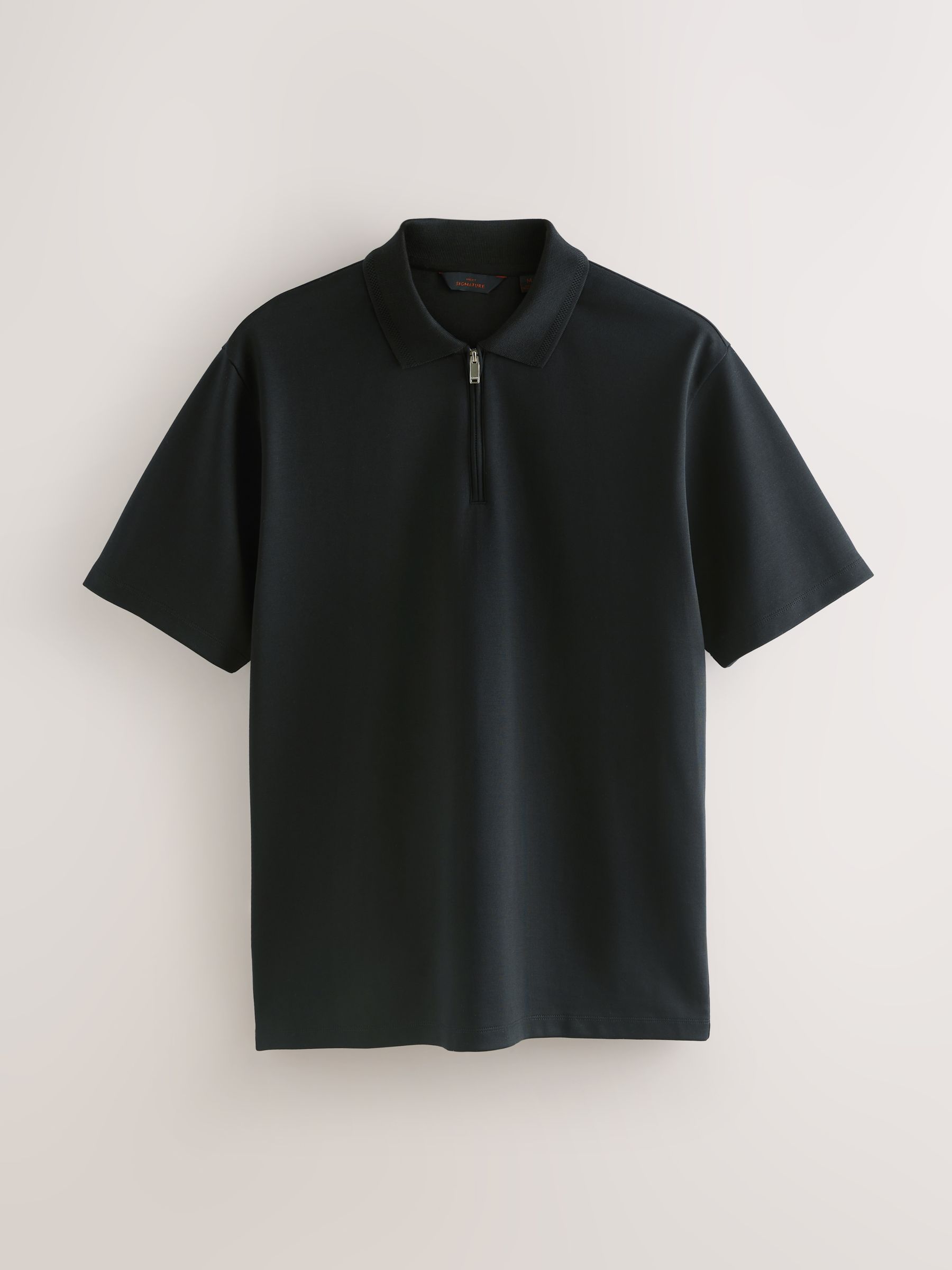 Zwart - Signature Supima® Heavyweight Polo Shirt
