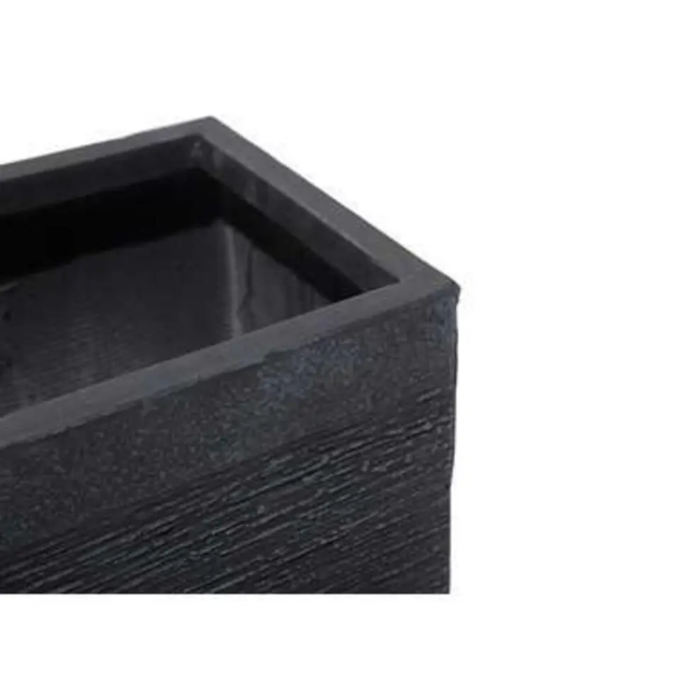DION - Plantenbak - Zwart - 26 cm - Klei-vezelmengsel
