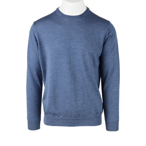 Nordstrand Langærmet Crew Striktrøje, Denim, S