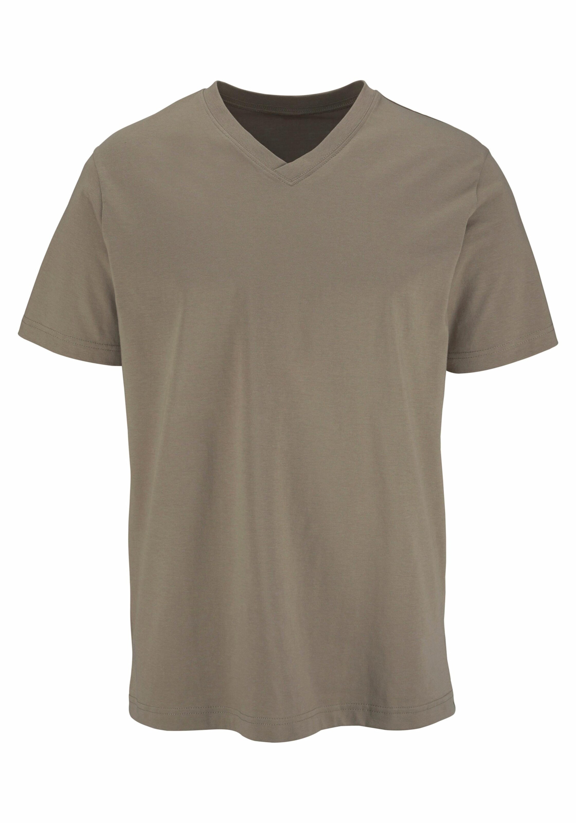 H.I.S T-Shirt in olivgrün, schwarz, dunkelgrau