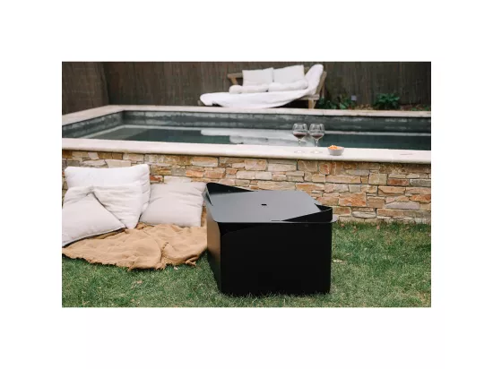 Krak Brasero 3en1 noir - levant + grille + plateau noir