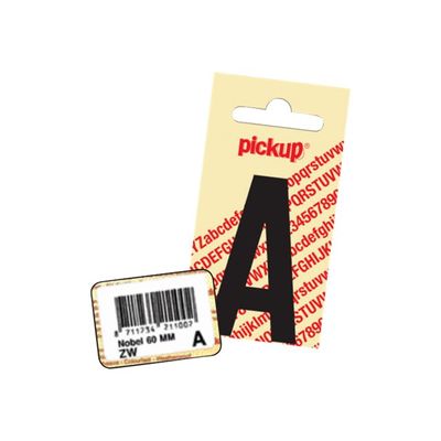 Pickup - Étiquette autocollante - 90 mm - Lettre E - noir mat