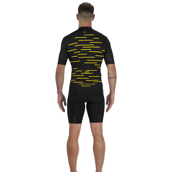 Maillot vélo MAVIC COSMIC JERSEY BLACK YELLOW