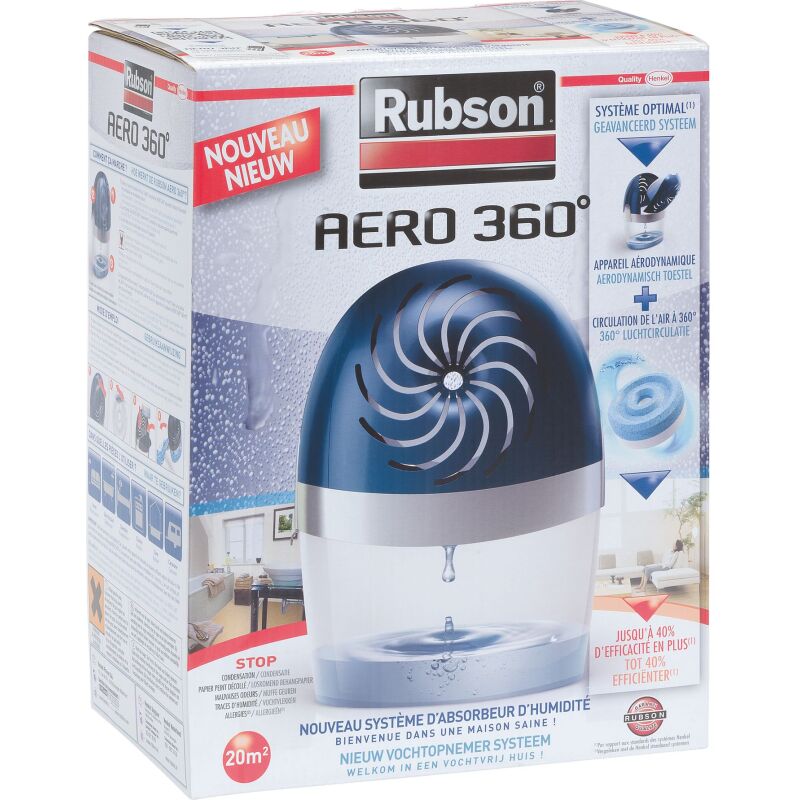 Absorbeur d'humidité Aero 360° Rubson + 1 recharge