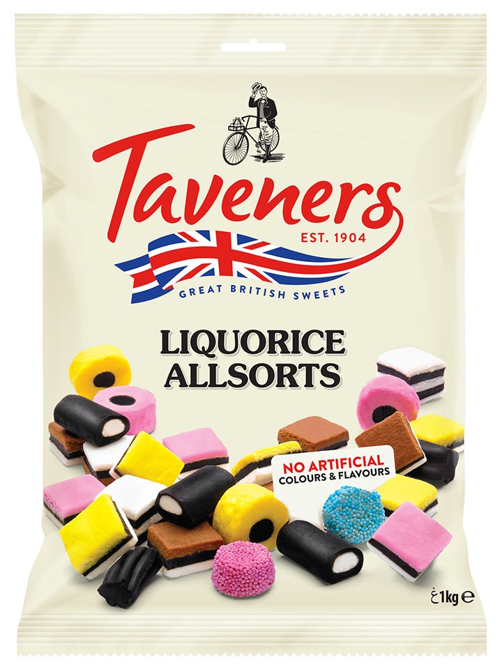 Taveners Liquorice Allsorts (165 gr)