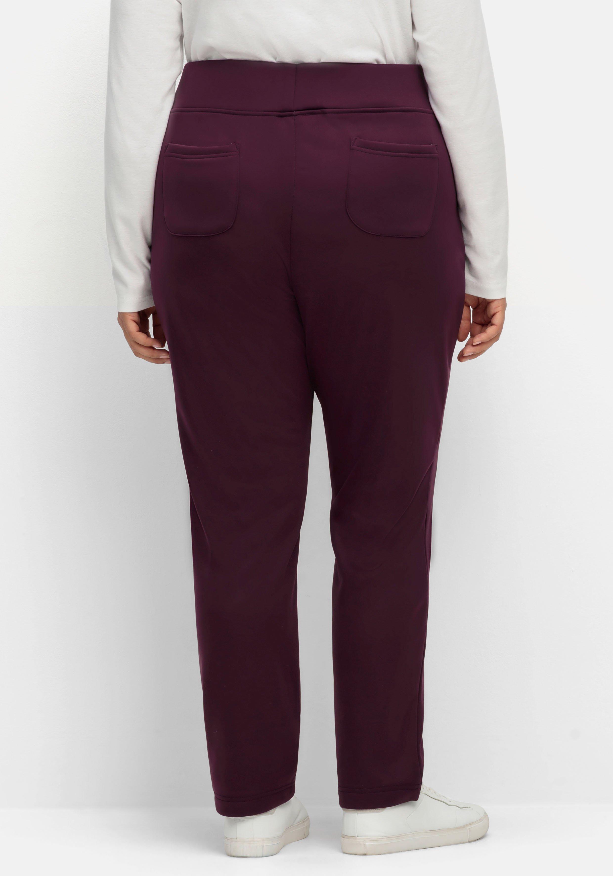 Leicht glänzende Schlupfhose mit Fleece-Innenseite