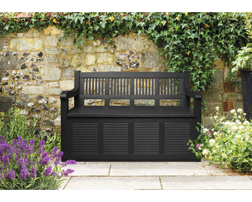 Opbergbox voor bank, 60 x 130 x 85 cm, kunststof, antraciet