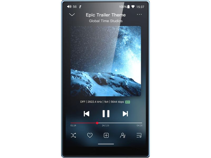 FiiO HiRes-Player JM21 Blau; Silber Portabler Hi-Res Musik-Player