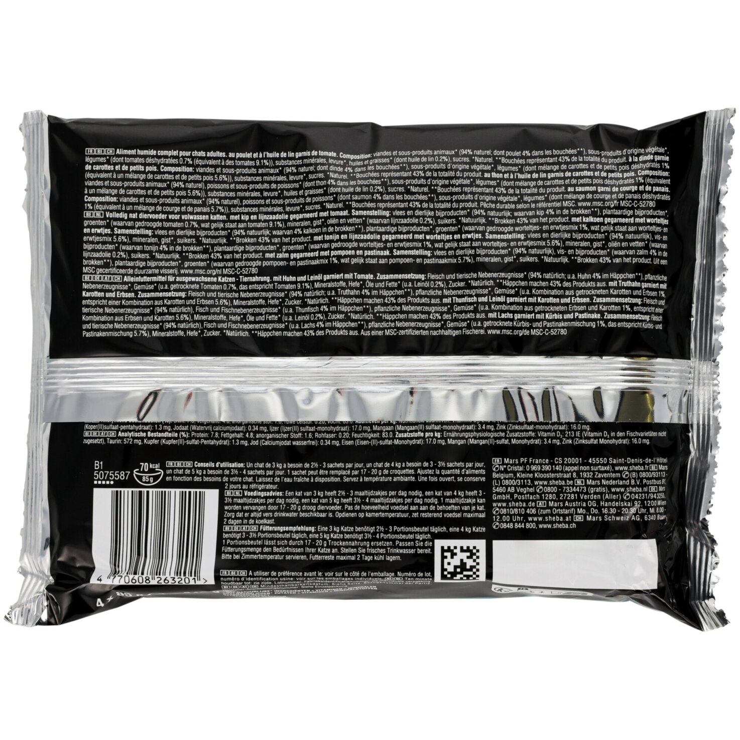Sheba Katzenfutter in Sauce Nature's Collection Mix 4x85g