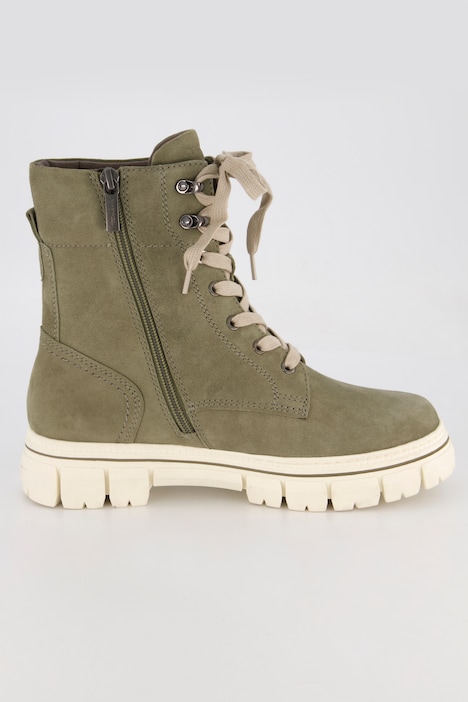 Leder-Boots, Jana Shoes, Schnürung, Weite H