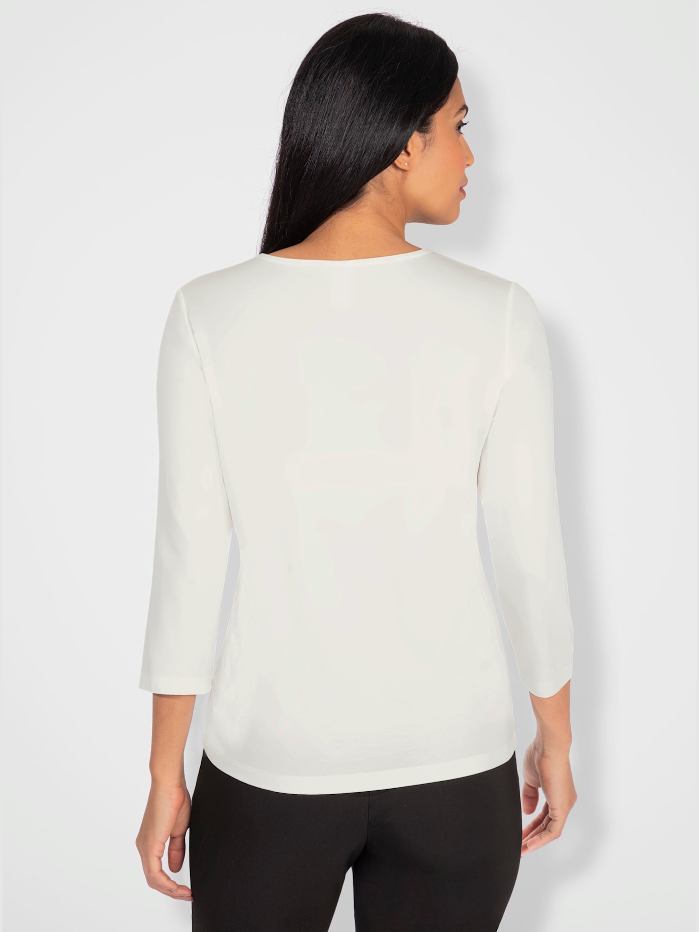 T-shirt à manches 3/4 viscose