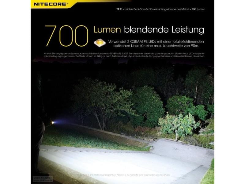 Nitecore Taschenlampe Tip Se 700 Lumen LED-Taschenlampe