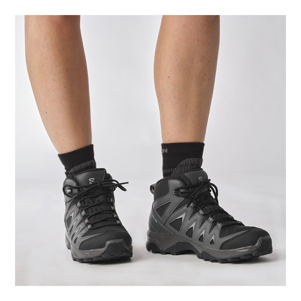 Salomon X BRAZE GTX - Chaussures randonné Femme black/magnet/hazelnut