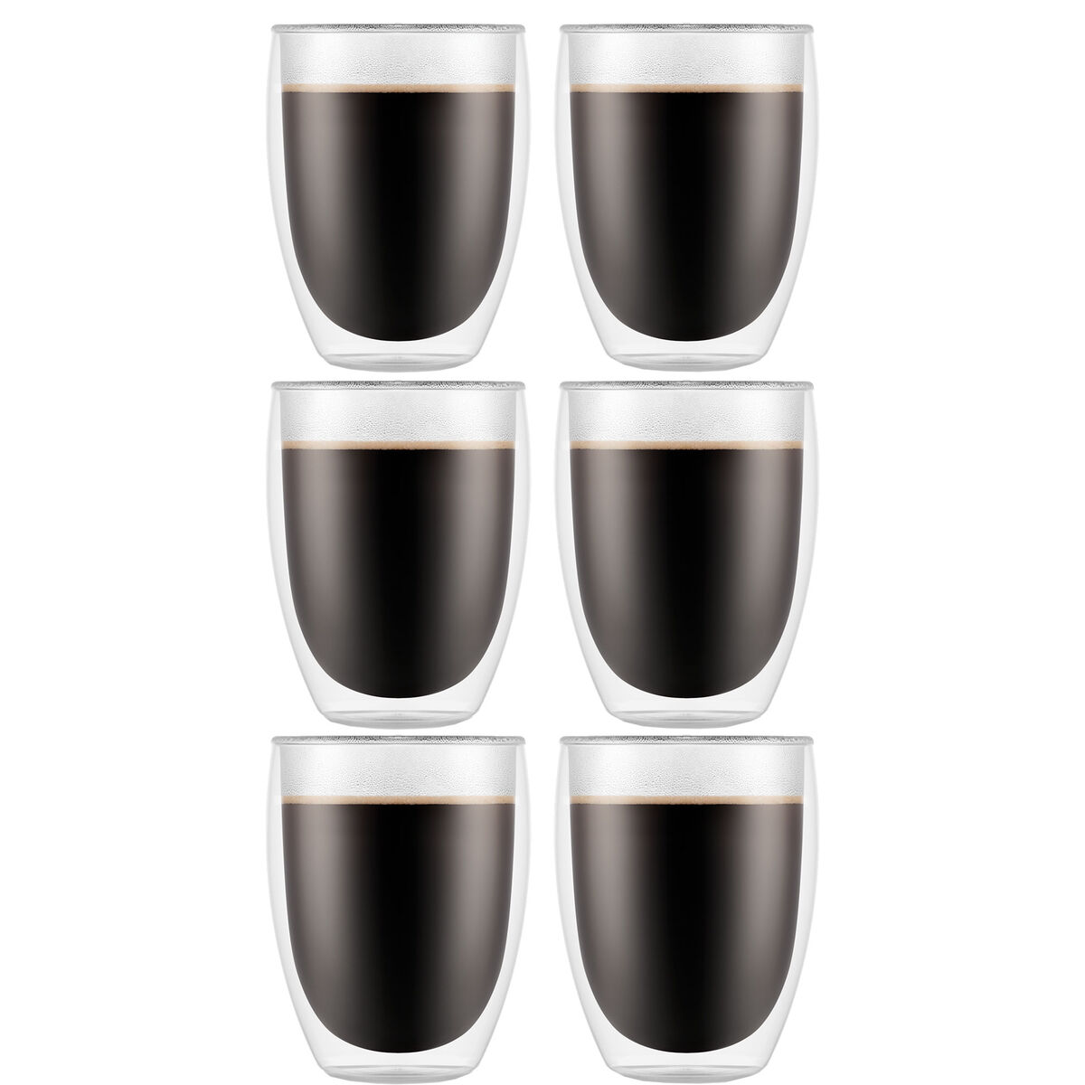 Pavina Glass med Doble Vegger Medium 6 stk
