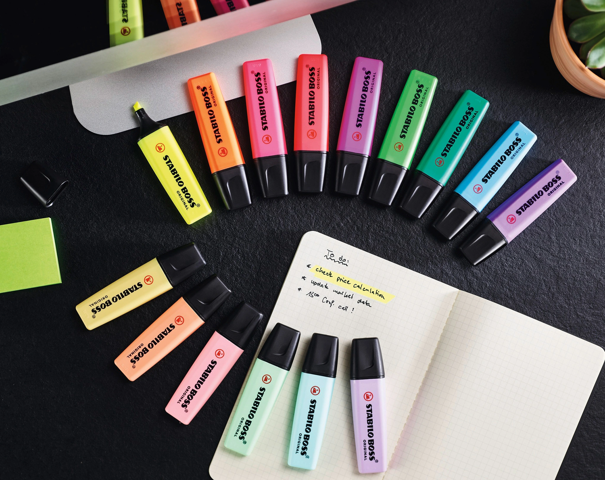 Textmarker STABILO® BOSS ORIGINAL Pastel 4er-Pack