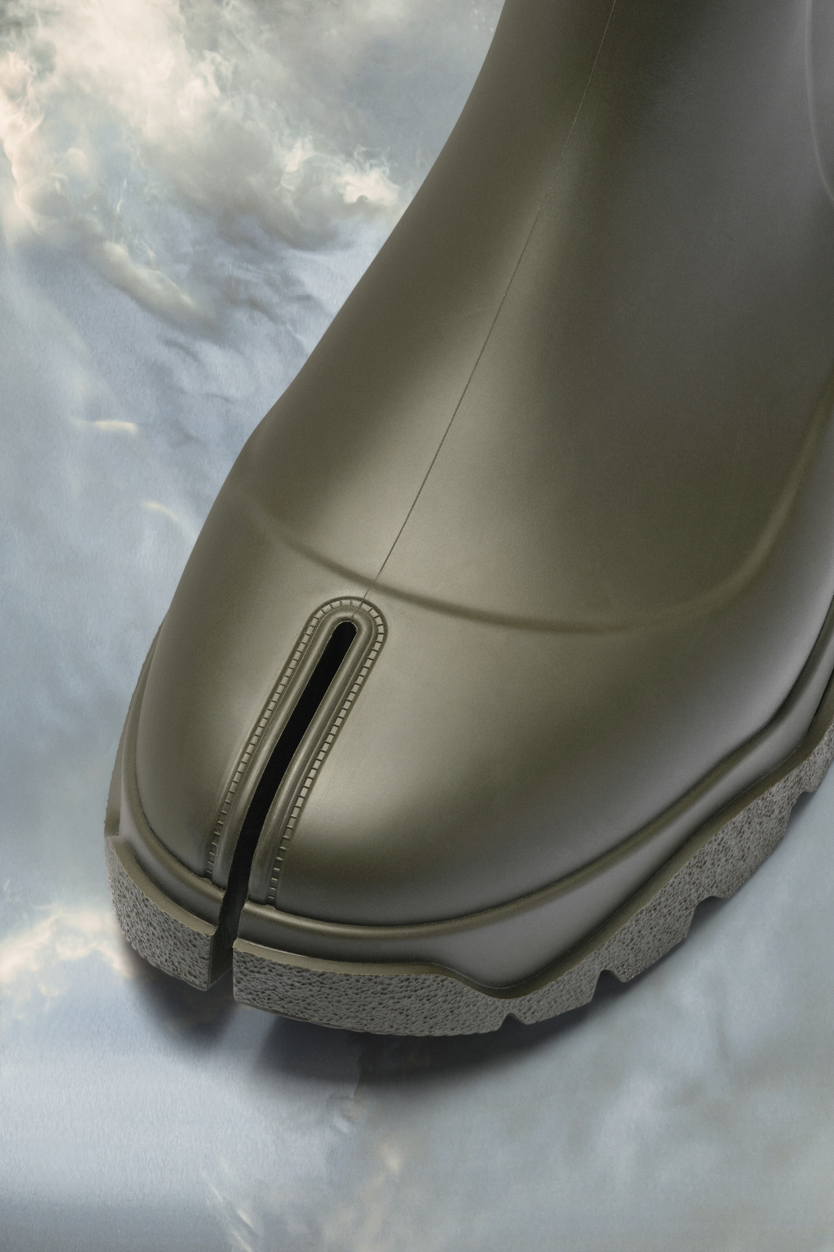 Bottes en rubber Tabi pour homme Olive