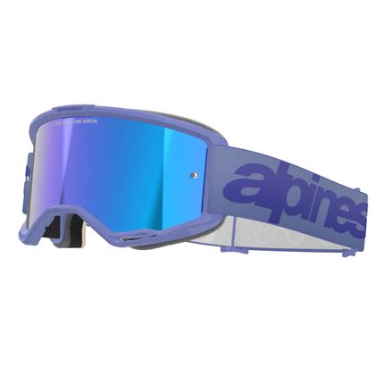 Masque cross Alpinestars VISION 5 WORDMARK IRIDIUM 2025 - Violet