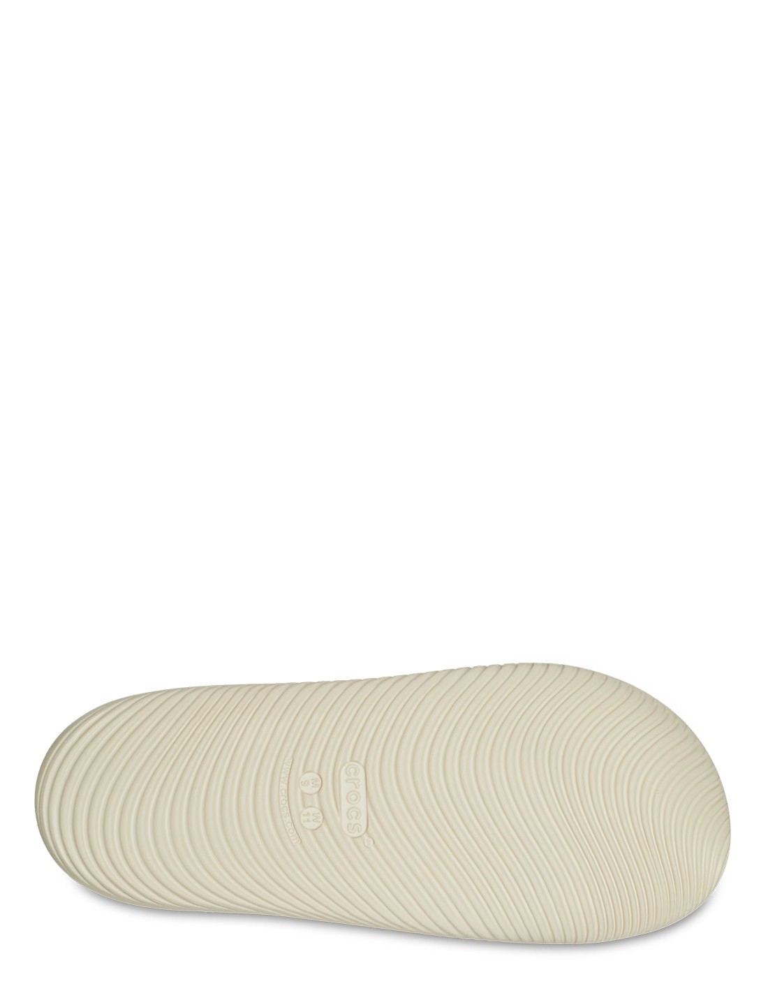 crocs claquettes femme mellow slide blanc cassé