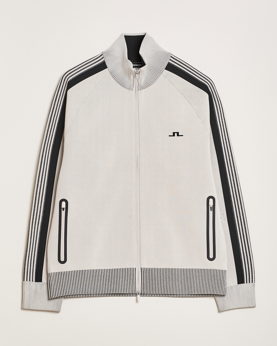 J.Lindeberg Max Tech Knit Track Jacket Moonbeam