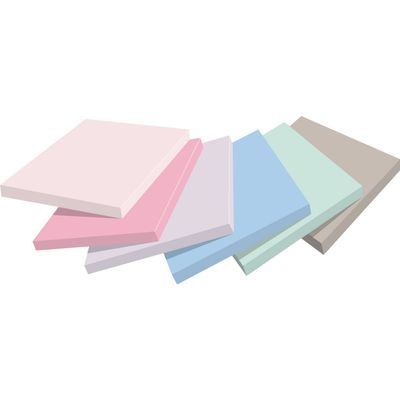 Post-it - 6 Blocs notes de 90 feuilles Super Sticky Post-it Soulful - couleurs assorties - 76 x 76 mm