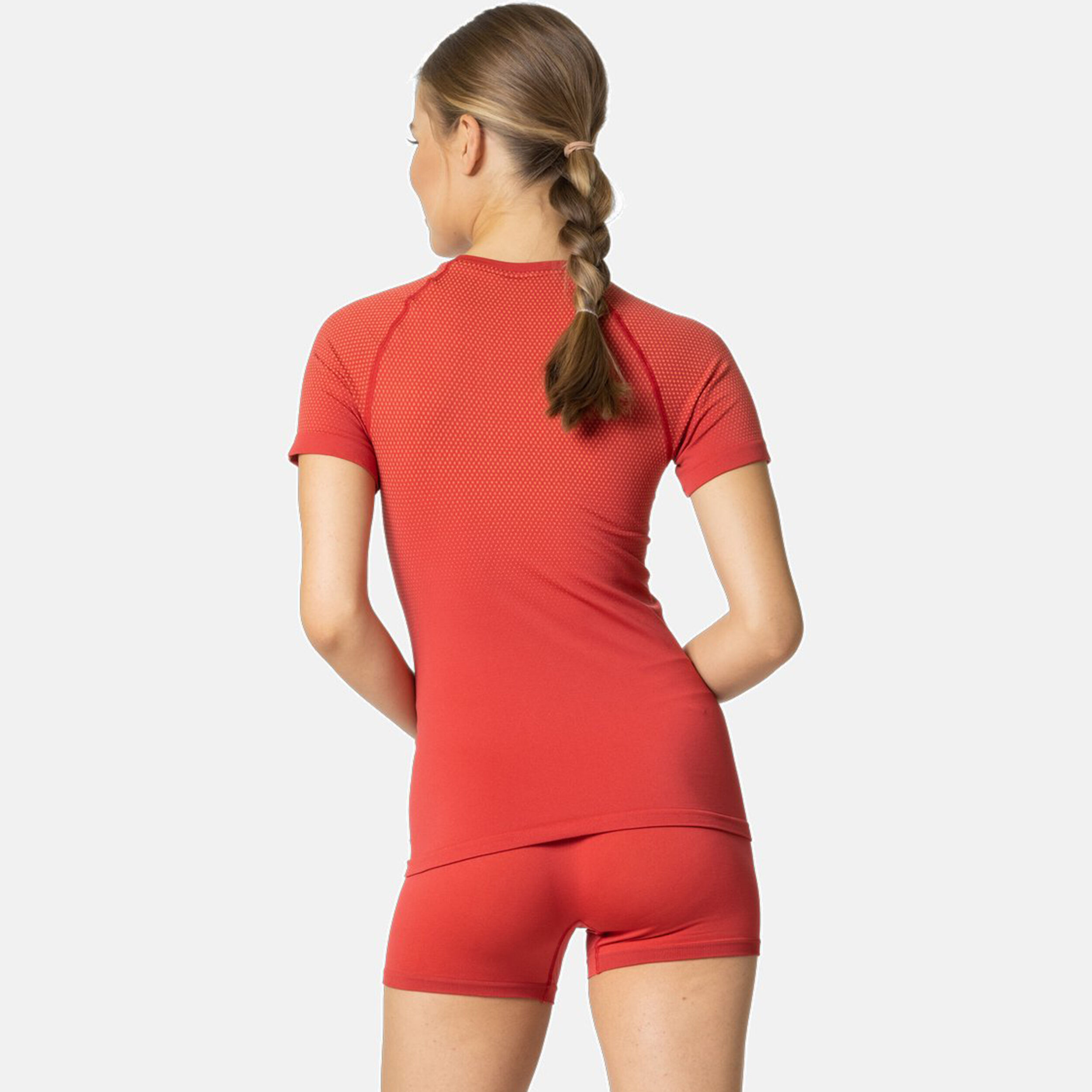 Odlo BL Top Crew Neck Performance Light Eco Maillot De Course Femmes - Rouge