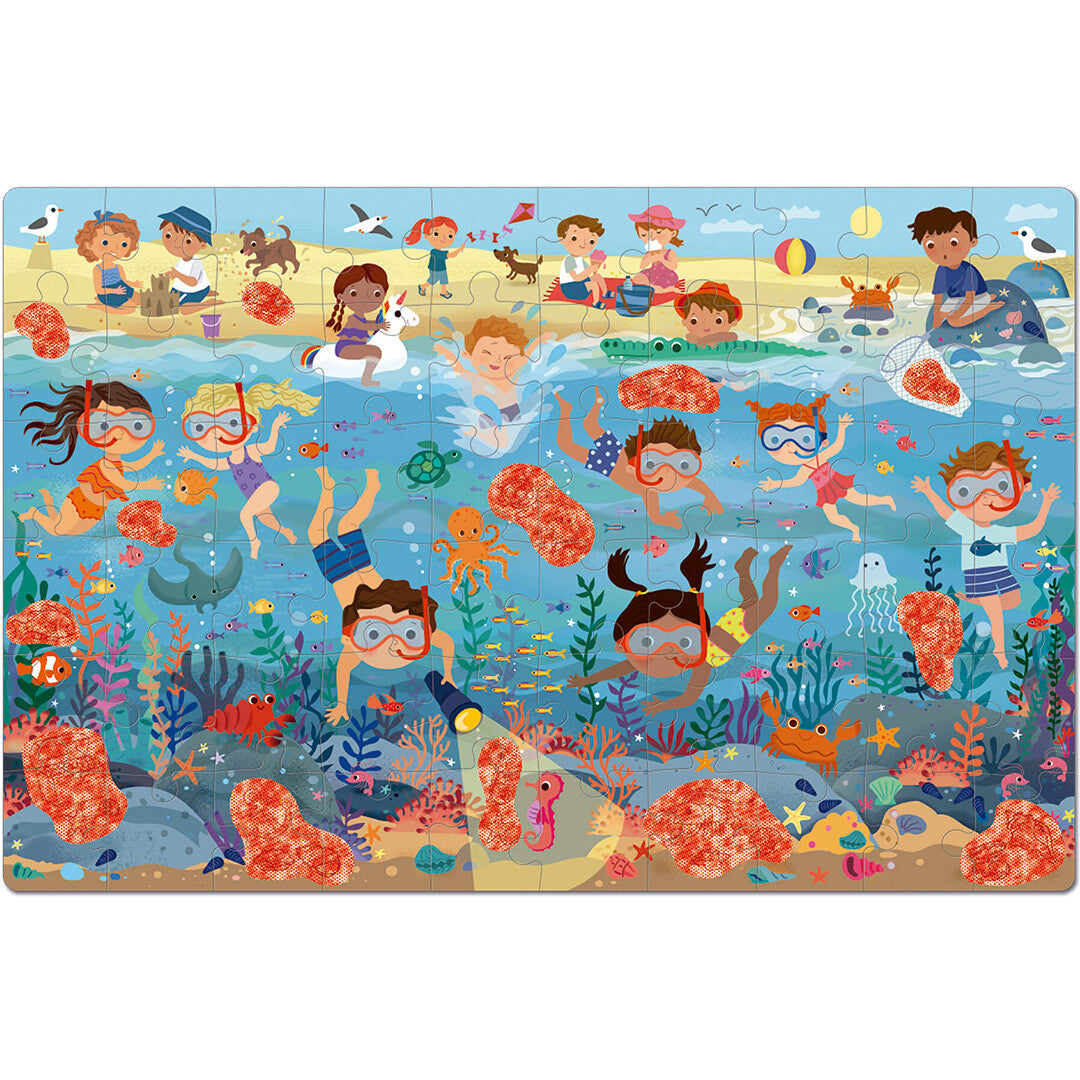 Apli kids puzzel strand top secret - 60st