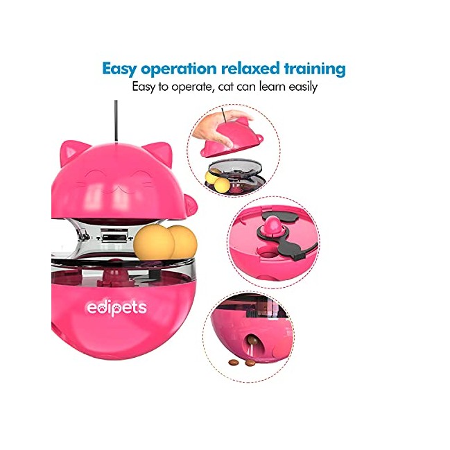 Brinquedo interativo rosa para gatos Edipets